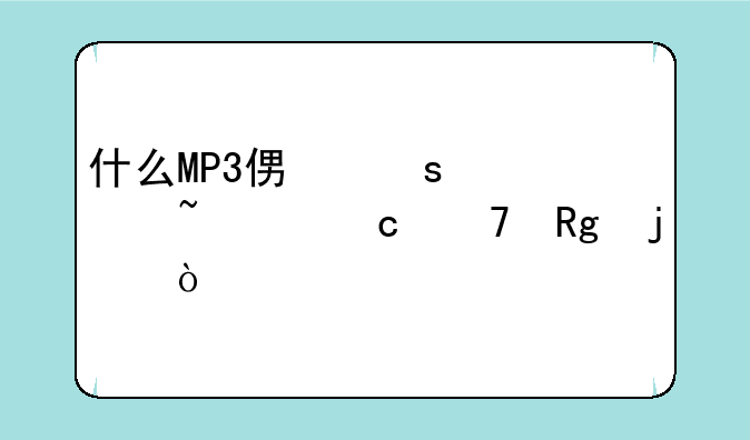 什么MP3便宜点音质还不错的？