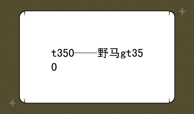 t350——野马gt350