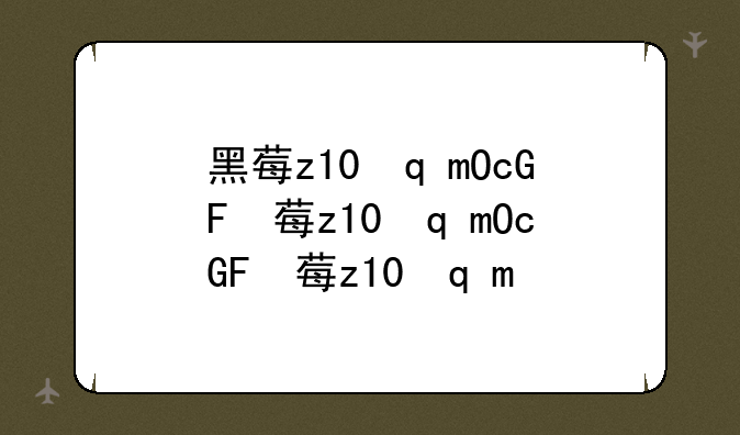 黑莓z10软件--黑莓z30软件
