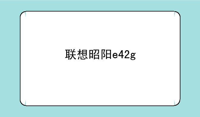 联想昭阳e42g