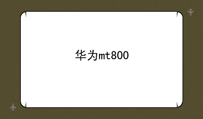 华为mt800